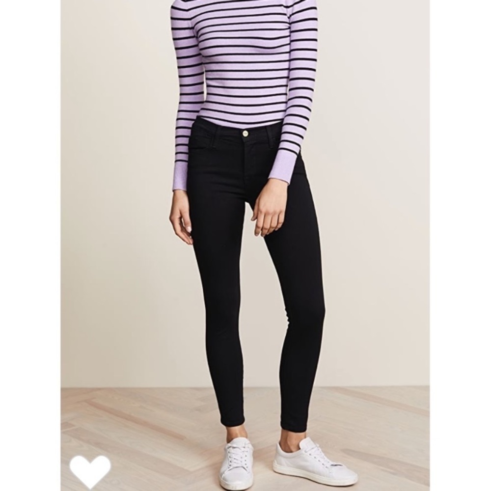 Frame Denim Black Skinny Jeans